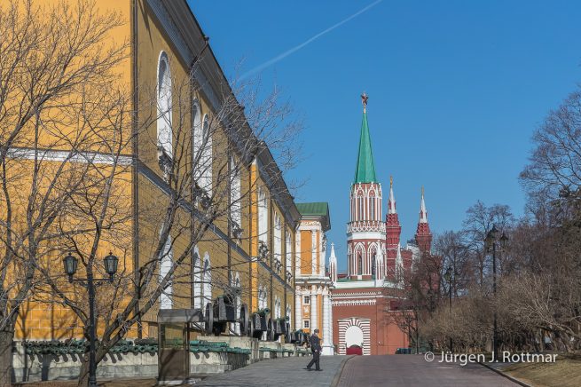 Russland | Moskau | Kreml | Ostfassade des Arsenals