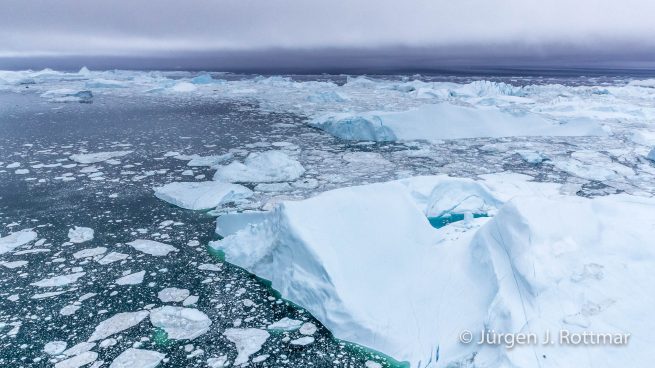 Grönland | Ilulissat | Flugaufnahme | Eisfjord (Kangia)