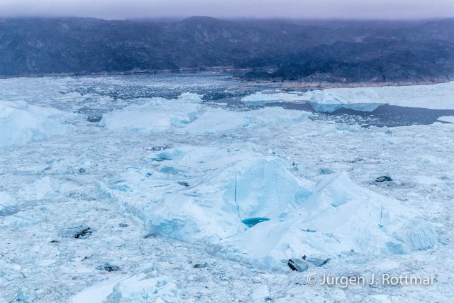 Grönland | Ilulissat | Flugaufnahme | Eisfjord (Kangia)
