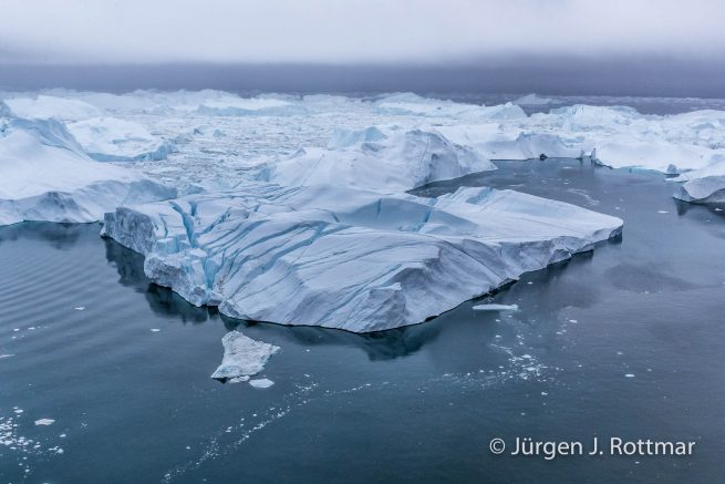 Grönland | Ilulissat | Flugaufnahme | Eisfjord (Kangia)