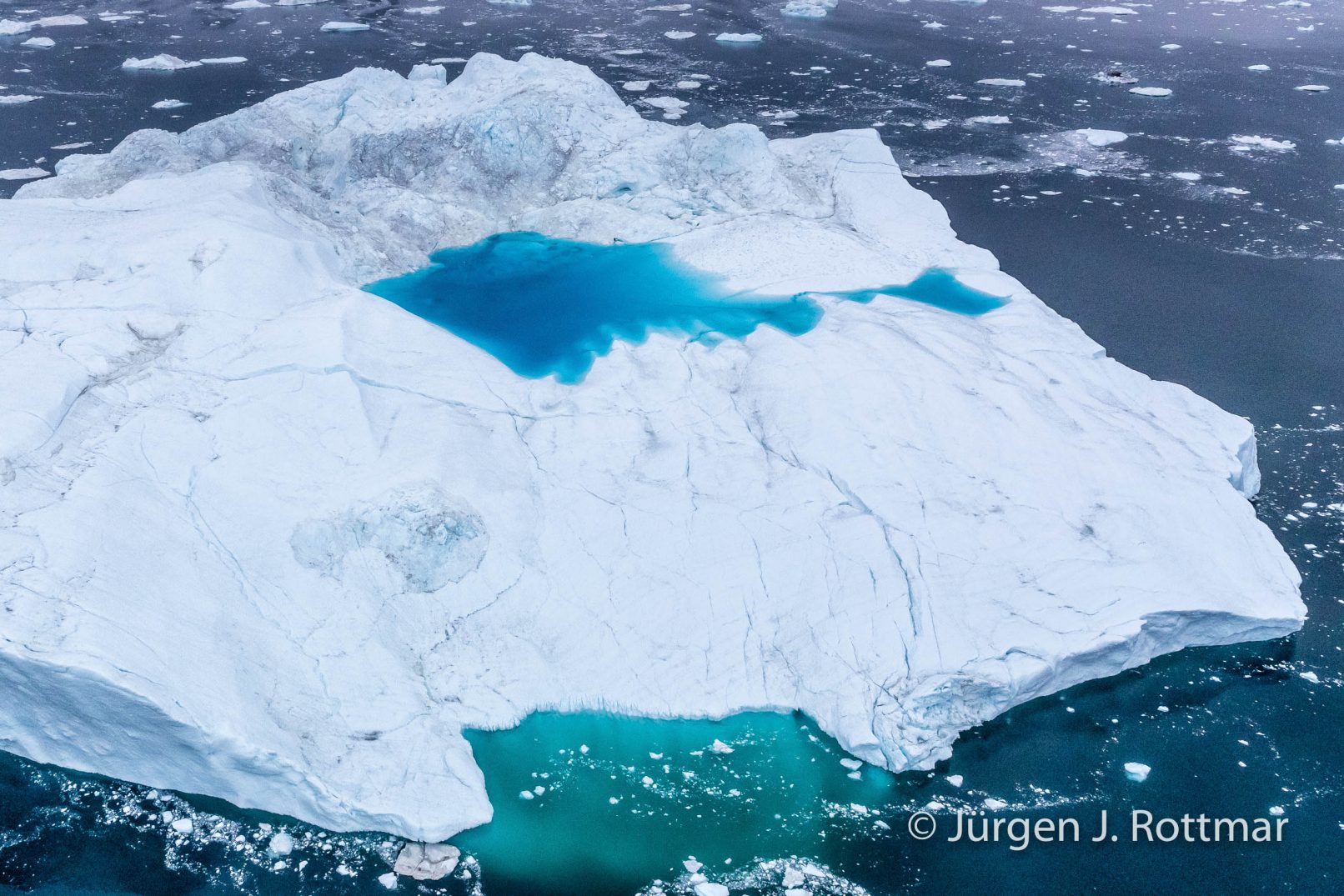 Grönland | Ilulissat | Flugaufnahme | Eisfjord (Kangia)