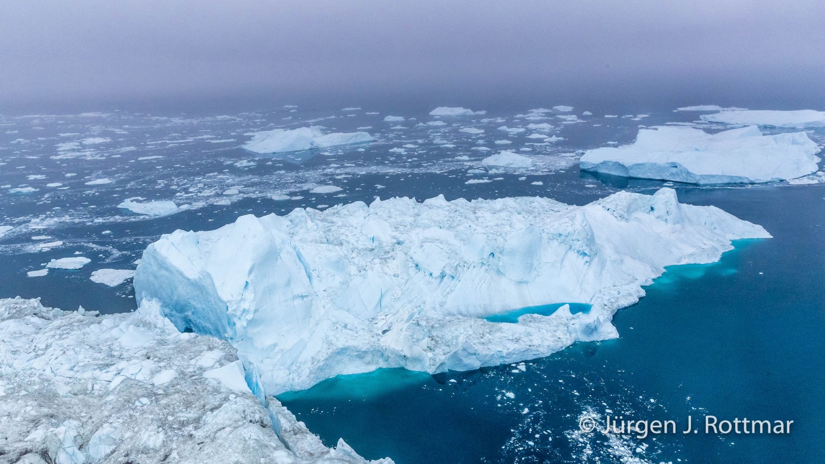 Grönland | Ilulissat | Flugaufnahme | Eisfjord (Kangia)
