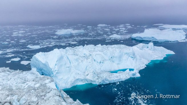 Grönland | Ilulissat | Flugaufnahme | Eisfjord (Kangia)