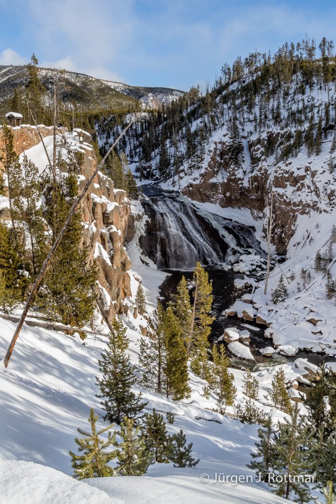 USA | Canyons & Yellowstone NP im Winter | Gibbon Falls