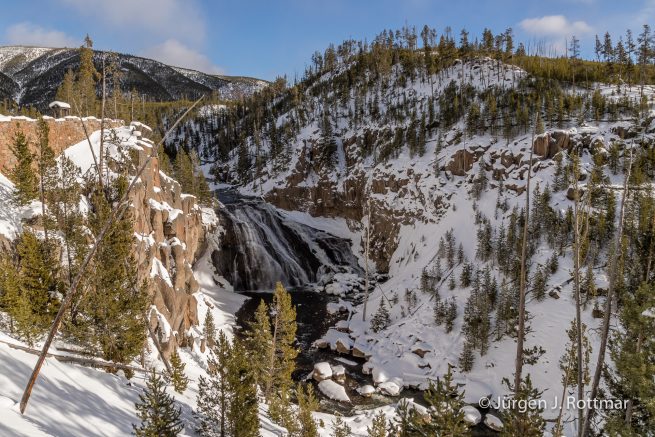 USA | Canyons & Yellowstone NP im Winter | Gibbon Falls
