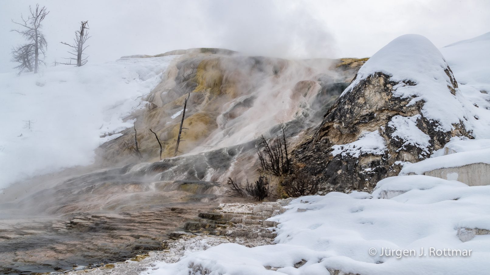 USA | Canyons & Yellowstone NP im Winter | Mammoth | Lower Terraces Area