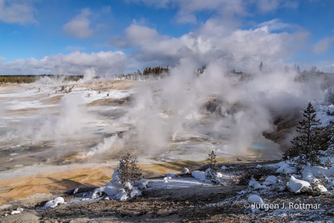 USA | Canyons & Yellowstone NP im Winter | Norris Geyser Basin
