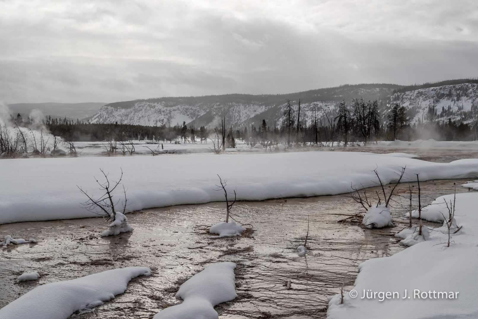 USA | Canyons & Yellowstone NP im Winter | Upper Geyser Basin